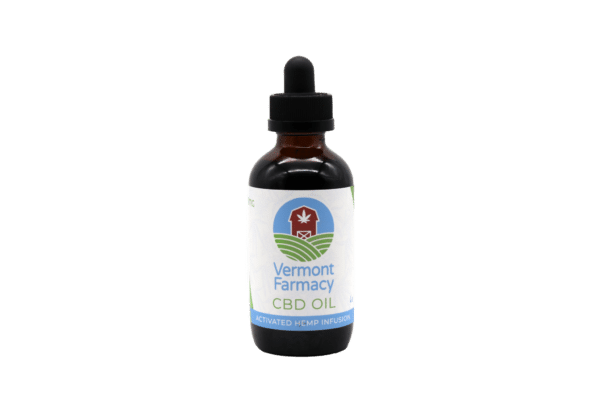 CBD infused in American sourced cold-pressed hempseed oil. 4 ounce amber bottle with marked dropper